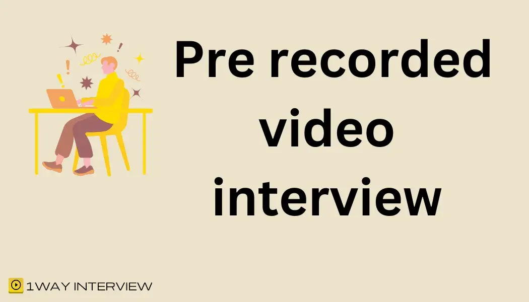 Illustration Pre-recorded video interview