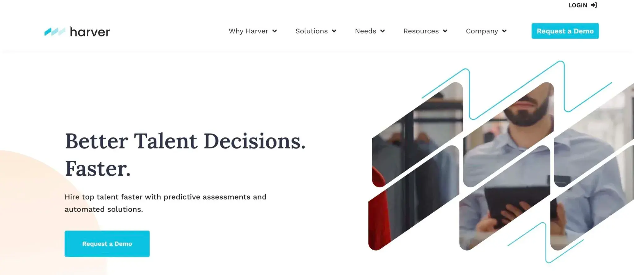 Harver Screenshot Homepage