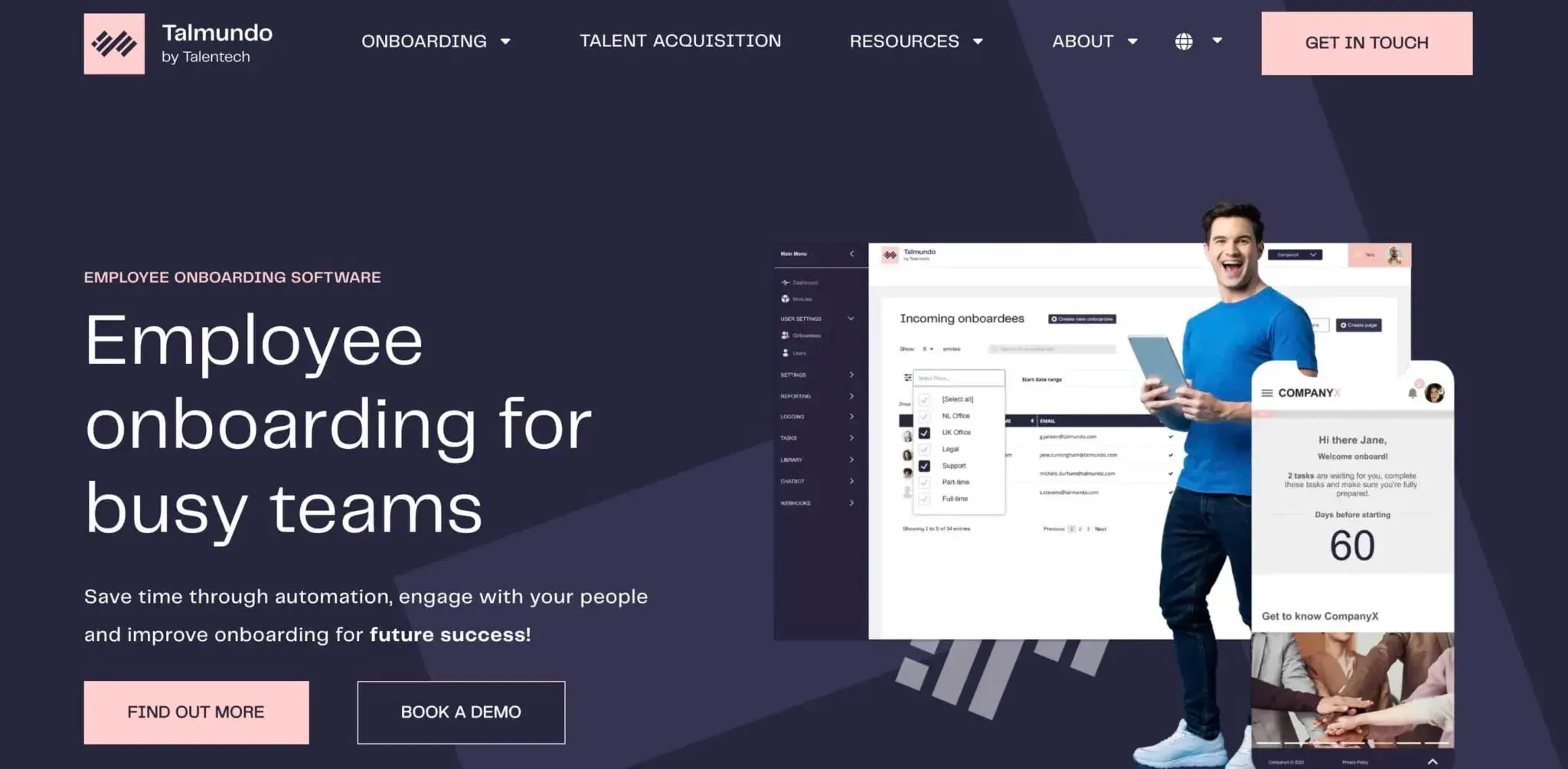 Talmundo Screenshot Homepage